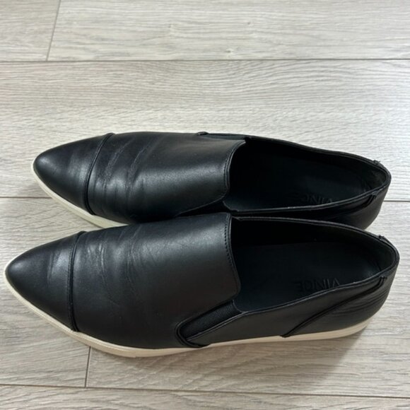 VINCE PAEYRE LOAFERS - PURE LEATHER - POINTY TOE - VERY TRENDY AND COMFORTABLE - Picture 2 of 7